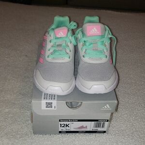 Adidas Gray and Pink Sneakers with Mesh Upper
